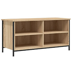 Maison Chic Meuble TV scandinave - Banc TV pour salon Chêne sonoma 100x40x50 cm Bois d'ingénierie -MN48864