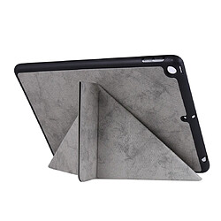 Wewoo Housse Étui Coque Etui à rabat en silicone à texture horizontale pour iPad de 10,2 pouces avec support et fente stylo Gris pas cher