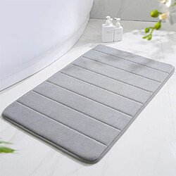 Tapis de Bain Antiderapant Absorbant 50x80cm Gris