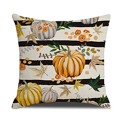 Acheter P43 4PCS 45 * 45cm Halloween Modèle de citrouille de potiron Taie d'oreiller de coussin imprimé Coussin de coussin de maison Décoration