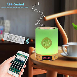 Avis Universal Azan Islamic Coran Conférencier Night Light Light Mp3 App App Coran Player Coran Lampe avec carte mémoire 16G Veilleuse Coranique