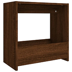 vidaXL Table d'appoint Chêne marron 50x26x50 cm Bois d'ingénierie