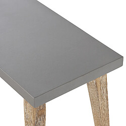 Beliani Banc de jardin ORIA Béton Gris pas cher