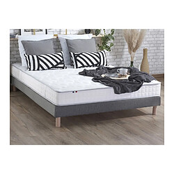 Idliterie Ensemble Matelas Mousse Haute Résilience CIRRUS + Sommier - Made in France