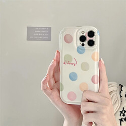 GUPBOO Étui pour iPhone11ProMax Couleur vague dot style japonais et coréen étui de téléphone portable silicone femmes