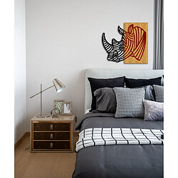 EPIKASA Décoration Murale en Métal et Bois Rhinocéros