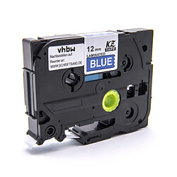 Cassette à ruban vhbw 12mm bleu pour Brother P-Touch 200, 300, 500, 1000, 2000, 9000. Remplace: TZ-535, TZE-535