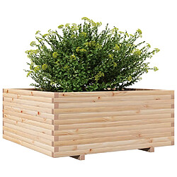 Avis vidaXL Jardinière 110x110x49,5 cm bois de pin massif