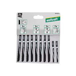 WOLFCRAFT Lot de 10 lames assorties SS B&D