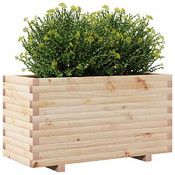 Avis vidaXL Jardinière 90x40x49,5 cm bois de pin massif