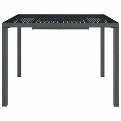 Avis Maison Chic Table de jardin | Table d'extérieur anthracite 100x100x72 cm acier -GKD33356