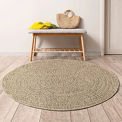 vidaXL Tapis ZIZUR Ø 200 cm aspect de jute intérieur et extérieur