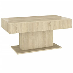 vidaXL Table basse chêne sonoma 96x50x45 cm bois d'ingénierie