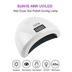 Universal Sèche-ongles gelé à lumière LED UV 48W Sèche-ongles gelé à lumière LED Blanc Séche-ongles gelé Séche-ongles semi-permanents