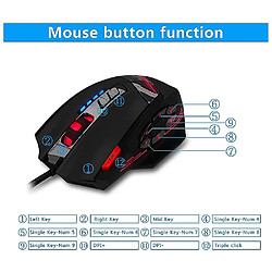 Avis Universal C-12 MONDE CESB USB GAMING OPTICAL MONDE 12 BOUTONS PROGRAMMABLES MICE GAME INFORMATIQUE 4 RÉGLABLE