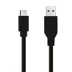 Avizar Câble USB type C vers USB 2m Charge / Synchro pour Smartphones et Tablettes Noir