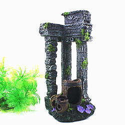 Universal 1 pièce 24cm Colonne romaine Colonne romaine Aquarium Décoration Aquarium Paysage Maison Bureau Décoration Résine Rome ancienne encore | Décorations