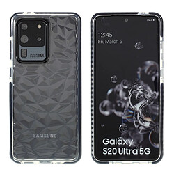 Coque en TPU Surface diamant 3D noir pour votre Samsung Galaxy S20 Ultra