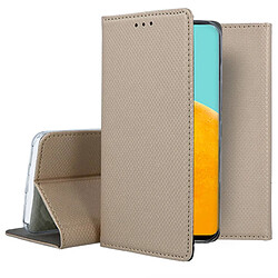 Htdmobiles Housse pour Samsung Galaxy A24 4G / A25 5G - etui coque pochette portefeuille + film ecran - OR MAGNET