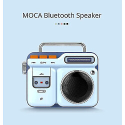 Avis Universal Retro Radio Shape HiFi Wireless Bluetooth haut-haut-parleur portable Bluetooth haut-haut-parleurs (bleu)