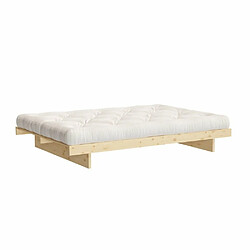 Inside 75 Sommier futon KANSO BED pin naturel couchage 140 cm