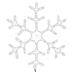 Acheter vidaXL Figure de flocon de neige de Noël et 144LED Blanc chaud 59x59cm