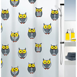 Spirella Rideau de douche PEVA OWL 180x200cm Gris