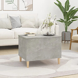 Avis Maison Chic Tabls basse,Table Console pour salon Gris béton 60x44,5x45 cm Bois d'ingénierie -MN81009