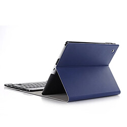 Wewoo Clavier QWERTY Universel bleu pour iPad 4/3/2 Ultra-mince ABS Horizontal Flip Case + Bluetooth A02 pas cher