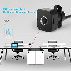 Wewoo BP01-B Micro USB de charge Triple tiroir Déverrouillage à main droite Smart Semiconductor Fingerprint Lock Noir pas cher