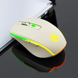 Yonis Souris Gaming Silencieuse Sans Fil RGB