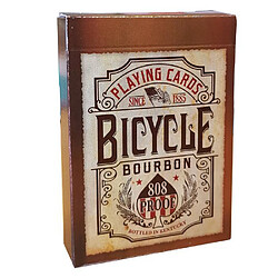 Bicycle Cards Bicycle ""BOURBON"" - Jeu de 56 cartes toilées plastifiées - format poker - 2 index standards