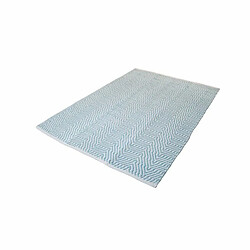 Avis Paris Prix Tapis Rayé Fait Main Aperitif Turquoise 80 x 150 cm