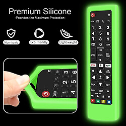 Avis SANAG etui De Protection En Silicone Pour Lg Telecommande Akb75095308 Akb74915324 Akb73715601, Antiderapant Housse Coque Compatible Avec Lg Tv Remote(Glow Green)