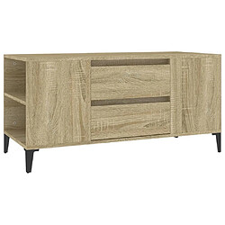 Maison Chic Meuble TV scandinave - Banc TV pour salon Chêne sonoma 102x44,5x50 cm Bois d'ingénierie -MN96675