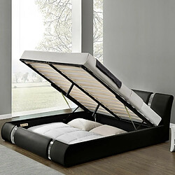 Avis Meubler Design Ensemble Matelas Sommier Coffre Noir 160 Nova