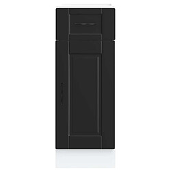 Avis vidaXL Armoire de cuisine Porto noir bois d'ingénierie