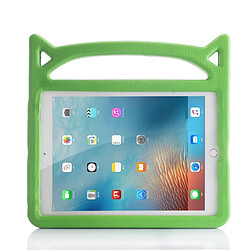 Wewoo Coque vert pour iPad 9.7 2018 & 9.7 2017 et Air & Air 2 Universel en forme d'oreille en de chat EVA Bumper Housse de protection avec poignée support