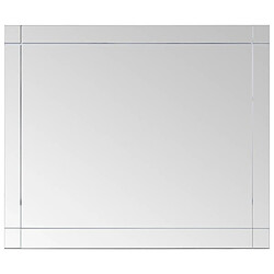 Maison Chic Miroir mural | Miroir Décoration pour Maison Salle de Bain 80x60 cm Verre -GKD81857