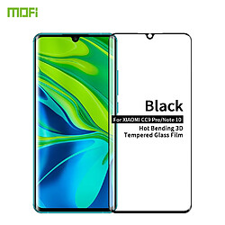 Wewoo Film de verre trempé Pour Xiaomi CC9 Pro / Xiaomi Note10 9H Flexibilité thermique 3D anti-déflagrant plein écran recouvert d'un de Noir