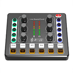 Table De Mixage Bluetooth Pour Enregistrement Et Live Noir 85dB YONIS