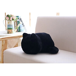 Universal Oreiller en peluche confortable Jouet Cartoon Animal Shape Oreiller en peluche sans vue arrière | Oreiller de luxe (noir)