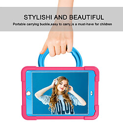 Coque en TPU + Silicone avec béquille pivotante à 360° Rose/bleu pour votre Apple iPad 10.2 (2019)