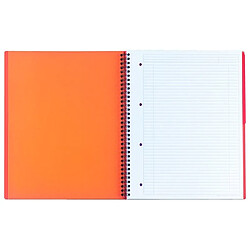 Cahier spirales Oxford Activebook A+ 24 x 29,7 cm - blanc ligné - perforé 4 trous - 160 pages