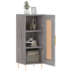 Avis vidaXL Buffet Sonoma gris 34,5x34x90 cm Bois d'ingénierie