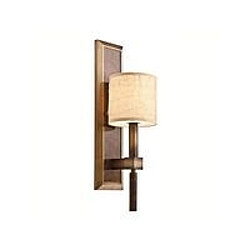 Elstead Lighting Applique murale d'intérieur à 1 lumière, bronze, beige, E14