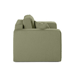 Bestmobilier Topaze - fauteuil - en tissu bouclette