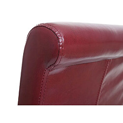 Mendler Tabouret de bar HWC-C33, chaise de bar tabouret de comptoir, bois ~ rouge-brun, pieds clairs, similicuir pas cher