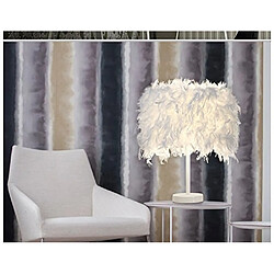 Avis Stoex Lustre Suspension abat-jour Lampe plumes 30 cm + Lampe de table en plumes Blanc 20cm