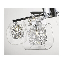 Luminaire Center Suspension Chrome NOTTINGHAM 6 Lumières